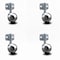 Service Caster 2.5 Inch Bright Chrome Metal Ball Caster - Side Mount Bracket - SCC, 4PK SCC-GR01S25-DCS-BC-71678-4-CB180-4 - alternate 1